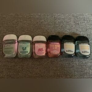 New, unused Bath & Body Works anti-bacterial hand gel 6-piece bundle